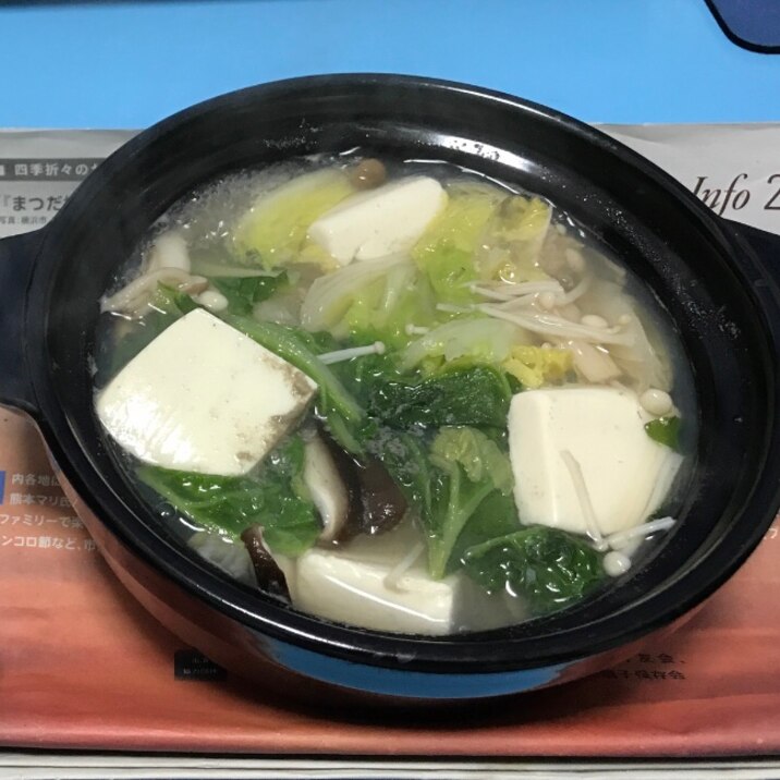 鳥だし湯豆腐